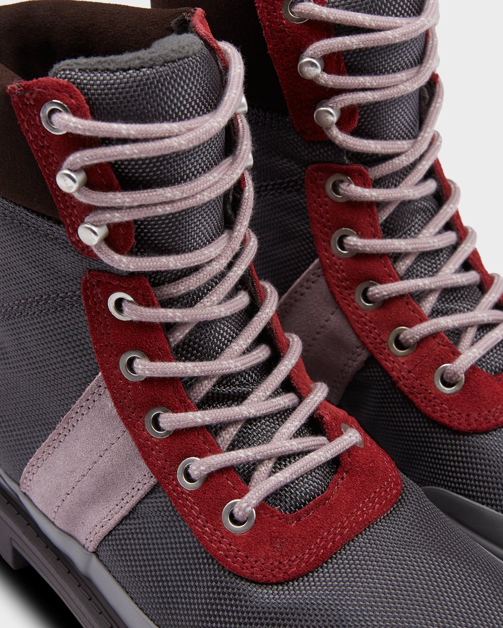 Women Hunter Original Insulated | Commando Boots Dark Grey/Brown/Grey Red | NZ-12703-NMGY